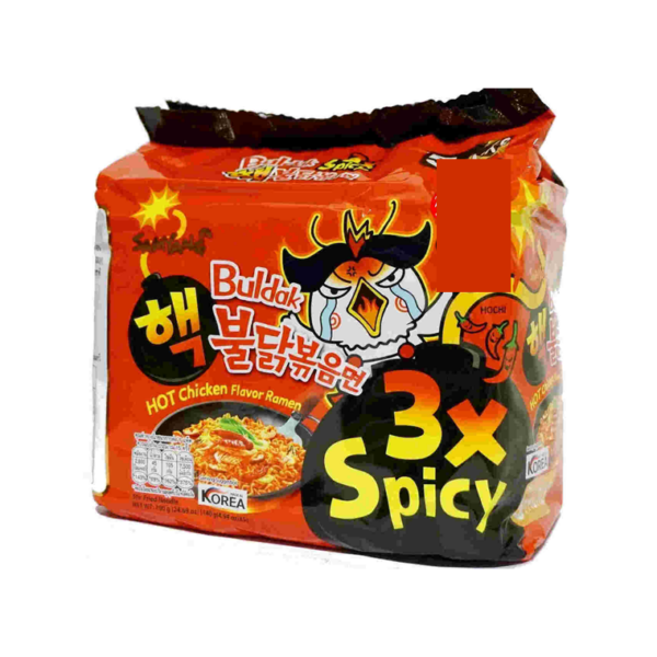Hot Chicken Ramen 3X Spicy 140g x 5pcs